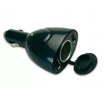 Sandbergi autolaadija USB 3in1, Auto, Sigaretisüütaja pesa, 5 V, Must