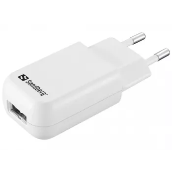 Sandberg Mini AC laadija USB 1A EU, siseruumidesse, vahelduvvool, 5 V, must, valge