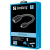 Sandberg OTG-adapter MicroUSB M - USB F, Micro-USB B, USB A, USB 2.0, Isane/Emane, 0,48 Gbit/s, Must