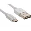 Sandberg MicroUSB pööratav kaabel 1m, 1 m, USB A, Micro-USB A, hõbedane, valge