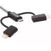 Sandberg 3in1 Lightning+MicroUSB+USB-C 1m, 1 m, Micro-USB A, USB A, isane/isane, must, hall