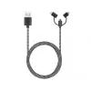 Sandberg 3in1 Lightning+MicroUSB+USB-C 1m, 1 m, Micro-USB A, USB A, isane/isane, must, hall