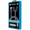Sandberg 3in1 Lightning+MicroUSB+USB-C 1m, 1 m, Micro-USB A, USB A, isane/isane, must, hall