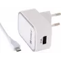 Sandberg AC laadija EL Micro USB 2,4A, sisetingimustesse, vahelduvvool, 5 V, valge
