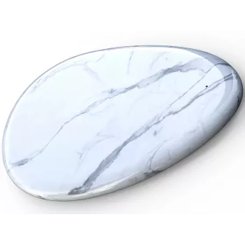 Sandberg Juhtmevaba laadija Valge Marmor, USB, Juhtmevaba laadimine, PowerIQ, 1 m, Must, Valge