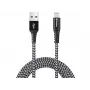 Sandberg Survivor Lightning-kaabel 2M, 2 m, Lightning, USB A, isane, isane, must, hall
