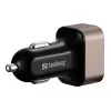 Sandbergi autolaadija 1xQC3.0+1xUSBC 24W, Auto, Sigaretisüütaja, 12 V, Must, Hall