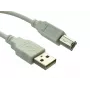 Sandberg USB 2.0 A-B-pistik 0,7 m, 0.7 m, USB A, USB B, USB 2.0, Isane/Isane, Valge