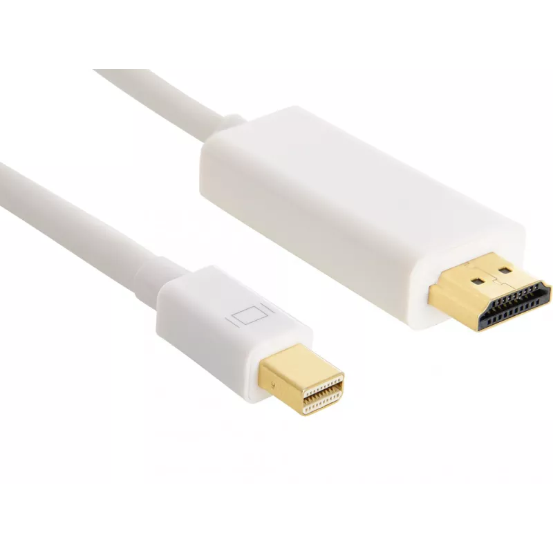 Sandberg kaabel MiniDP>HDMI 1.5m, 1,5 m, mini DisplayPort, HDMI, isane, isane, valge