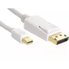 Sandbergi DP-MiniDP 1.2 4K M-M 2m, 2 m, DisplayPort, Mini DisplayPort, isane, isane, valge