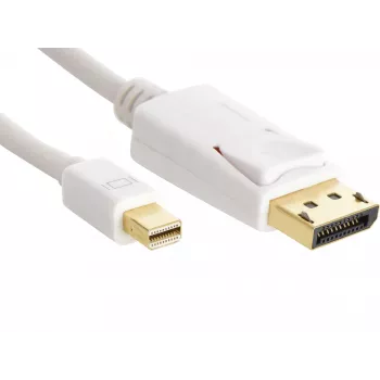 Sandbergi DP-MiniDP 1.2 4K M-M 2m, 2 m, DisplayPort, Mini DisplayPort, isane, isane, valge
