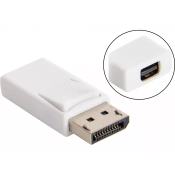 Sandberg DisplayPort > MiniDP-muundur, DisplayPort, Mini DisplayPort, valge