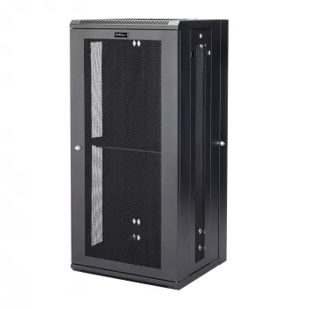 StarTech.com 4-postine 26U seinale kinnitatav võrgukapp 1U riiuliga, 19-tolline hingedega seinale kinnitatav serveririiul andme-/AV-/elektroonika-/arvutiseadmetele, paindlik ventileeritav riiulikorpus