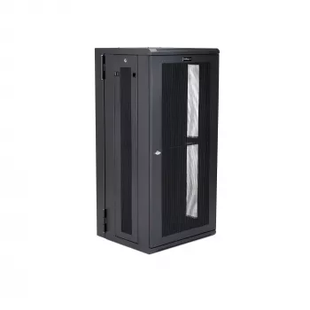StarTech.com 4-postine 26U seinale kinnitatav võrgukapp 1U riiuliga, 19-tolline hingedega seinale kinnitatav serveririiul andme-/AV-/elektroonika-/arvutiseadmetele, paindlik ventileeritav riiulikorpus