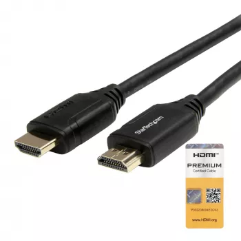 StarTech.com 2,99 m (3 m) HDMI 2.0 kaabel, 4K Premium Certified kiire HDMI-kaabel Ethernetiga, 4K 60 Hz HDR10, UHD HDMI-kaabel/juhe, M/M haarduvad pistikud
