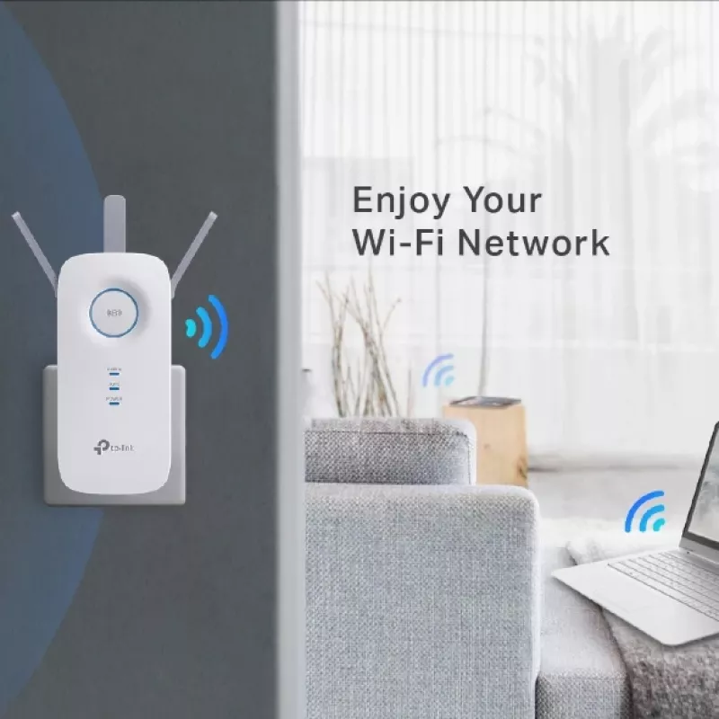 TP-Link RE450 võrgulaiendaja Võrgusaatja Valge 10, 100, 1000 Mbit/s