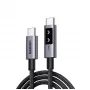 Ugreen 35501 USB-kaabel 1 m USB C Must