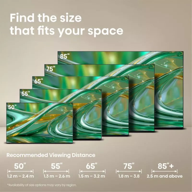 Hisense 75E8S teler 190.5 cm (75 tolli) 4K Ultra HD nutiteler Wi-Fi Hall 400 cd/m²