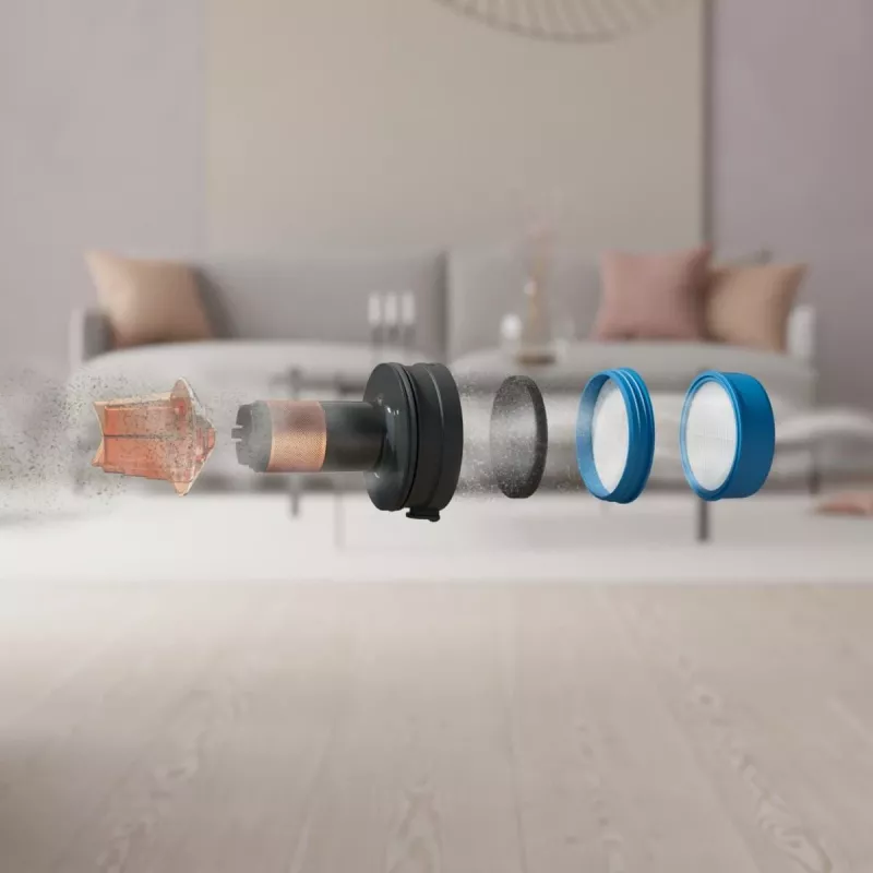 Electrolux EP71B14WET Stick vacuum Aku Kuiv Kotita 0,3 L Sinine 4 Ah