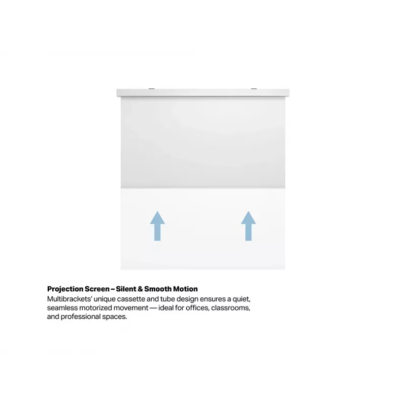 Multibrackets M 1:1 Motoriseeritud projektsiooniekraan 240x240, 135 tolli valge versioon