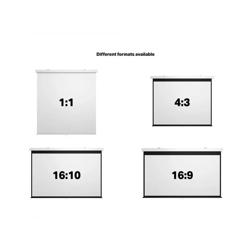 Multibrackets M 1:1 Motoriseeritud projektsiooniekraan 240x240, 135 tolli valge versioon