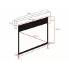 Mootoriga projektsiooniekraan MULTIBRACKETS M 16:10 90 tolli (Vaadatav 193,9×121,2 cm) Mattvalge, Must/Valge