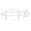 Multibrackets M Universal Swing Arm 180 Degrees Large Must 75 kg 48-69 tolli