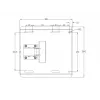 Multibrackets M Universal Swing Arm 180 Degrees Large Must 75 kg 48-69 tolli