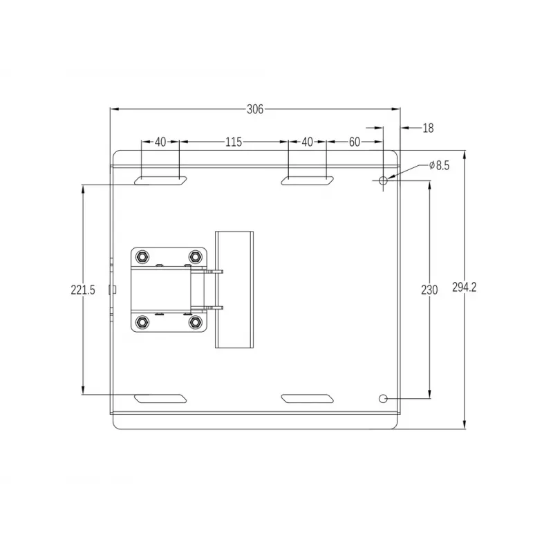 Multibrackets M Universal Swing Arm 180 Degrees Large Must 75 kg 48-69 tolli