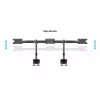 Multibrackets M VESA Desktopmount Triple Desk Clamp 24 tolli-32 tolli 24 kg