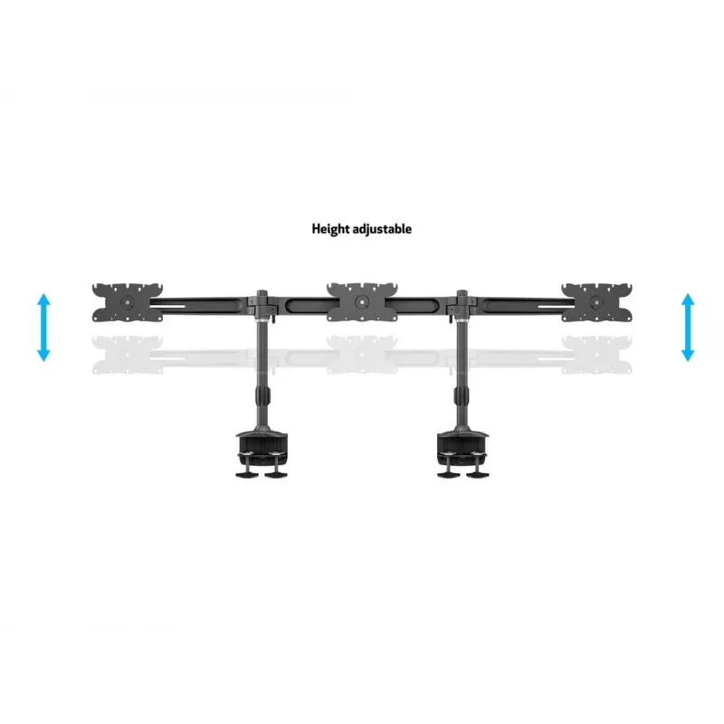 Multibrackets M VESA Desktopmount Triple Desk Clamp 24 tolli-32 tolli 24 kg