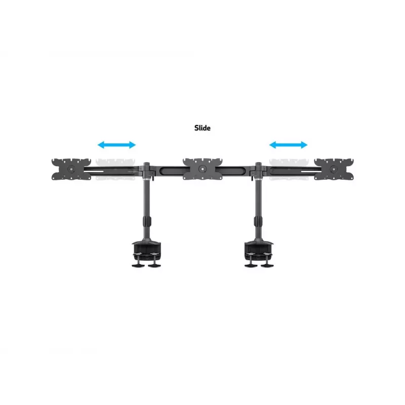 Multibrackets M VESA Desktopmount Triple Desk Clamp 24 tolli-32 tolli 24 kg