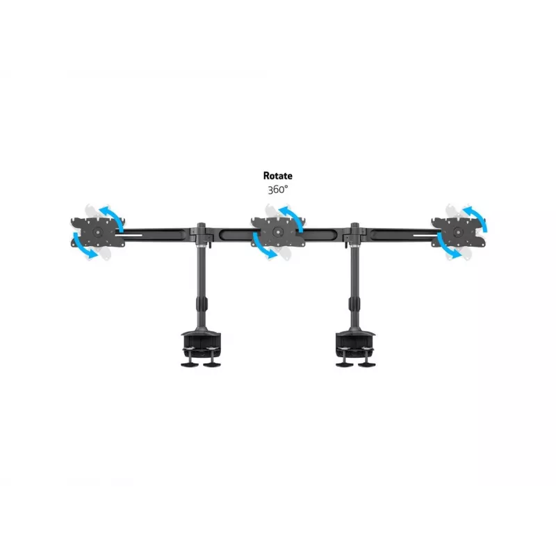 Multibrackets M VESA Desktopmount Triple Desk Clamp 24 tolli-32 tolli 24 kg