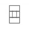Multibrackets M Pro Series Enclosure 55 tolli seinale kinnitatav õhuke keskmine must teras rõht-/püstpaigaldus