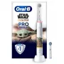Oral-B PRO Junior Star Wars, Lapsele, Pöörlev hambahari, Igapäevane hooldus, Poleerimine, Tundlik, Mitmevärviline, Valge, 4 x 30 sek, Pehme