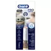 Oral-B PRO Junior Star Wars, Lapsele, Pöörlev hambahari, Igapäevane hooldus, Poleerimine, Tundlik, Mitmevärviline, Valge, 4 x 30 sek, Pehme
