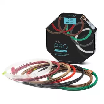 3Doodler PRO-FILLS 3D-printimismaterjal Vask, Polüpiimhape (PLA), Polüpiimhappe-süsinikkiud (PLA-CF), Puidukiud Vask, Roheline, Hall, Valge, Puit, Punane, Pronks