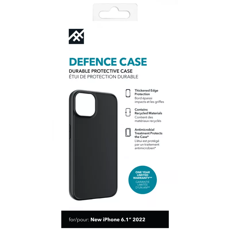 IFROGZ Defence mobiiltelefoni ümbris 15,5 cm (6.1 inch) ümbris Must