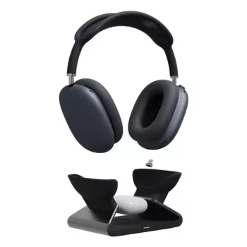 mophie AirPods Maxi laadimisalus, siseruumides, USB, juhtmevaba laadimine, must