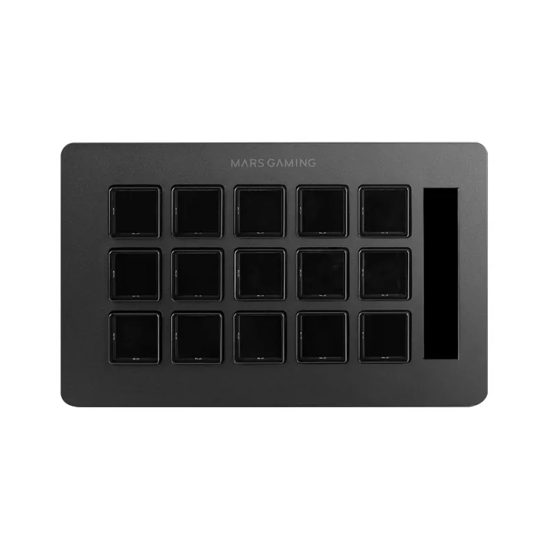 Mars Gaming Control Deck õhuke MSD-ONE, must, 15 nuppu, puutetundlik, 132 mm, 81 mm, 61 mm