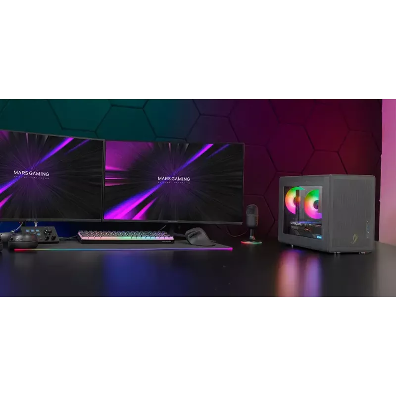 Arvutikorpus Mars Gaming MCXPS mATX ülikompaktne must