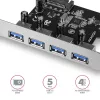 Axagon PCEU-430VL liidesekaardid/adapter Sisemine USB 3.2 Gen 1 (3.1 Gen 1)