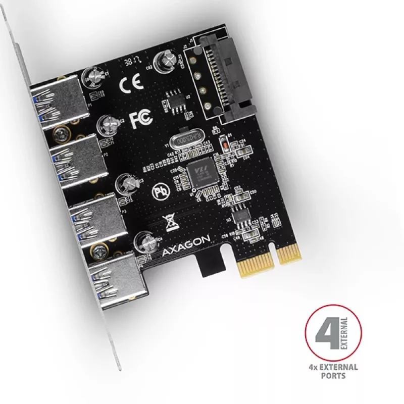 Axagon PCEU-430VL liidesekaardid/adapter Sisemine USB 3.2 Gen 1 (3.1 Gen 1)