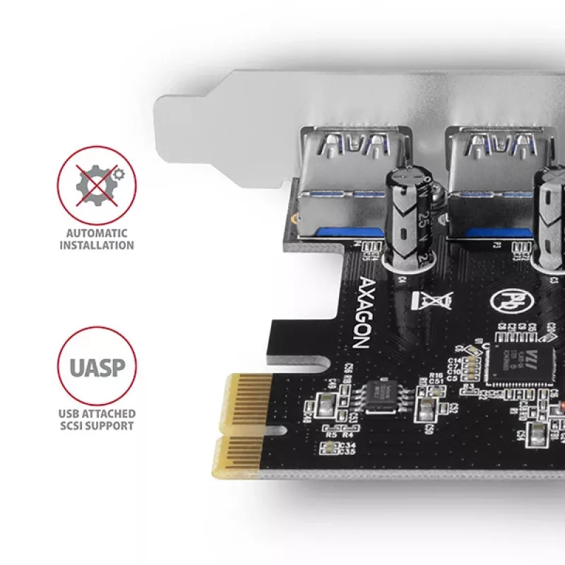 Axagon PCEU-430VL liidesekaardid/adapter Sisemine USB 3.2 Gen 1 (3.1 Gen 1)