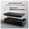 Axagon EEM2-40G USB-C 40Gbps M.2 NVMe SSD väliskorpus, ARMORED alumiinium