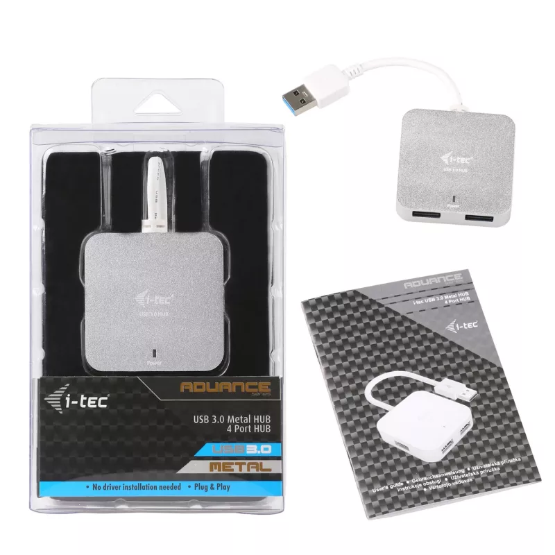i-tec Metal USB 3.0 Passive HUB 4 Port