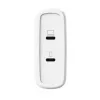 Laadija TRUST Maxo 100W 2-Port USB-C GaN — 100 W, 2x USB-C, 20 V max, vahelduvvool, siseruumidesse, 2 m kaabel, valge