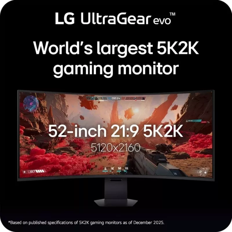 LG 52G930B-B.AEU arvutimonitor 132,1 cm (52 tolli) 5120 x 2160 pikslit Must