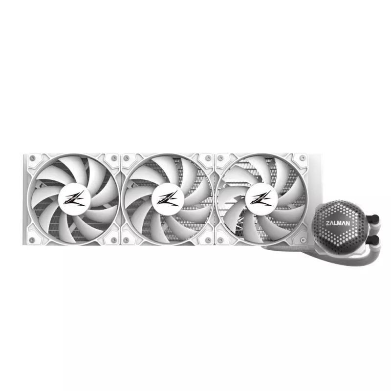 Zalman ALPHA36 Valge CPU Liquid Cooler 360mm Radiator 3 x 120 mm Fan ARGB pump Dual Processor All-in-one liquid cooler 12 cm