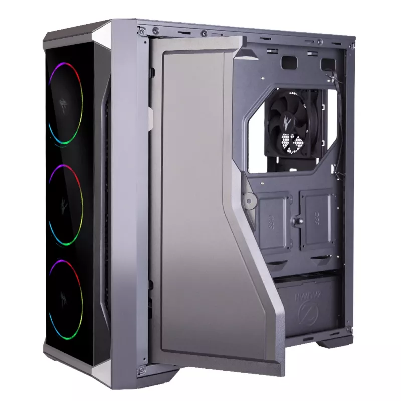 Zalman Z8 TG ATX Mid Tower arvutikorpus, ARGB ventilaator x3, T/G Midi torn must